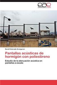 Pantallas acústicas de hormigón con poliestireno