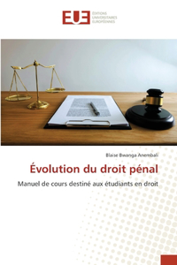 Évolution du droit pénal