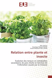 Relation entre plante et insecte