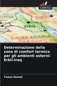 Determinazione della zona di comfort termico per gli ambienti esterni