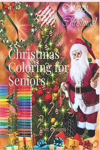 A Christmas Coloring Book for Seniors