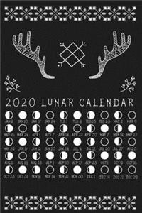 Notebook 2020 Lunar Calendar cover, Lunar Phases, LAW OF ATTRACTION, ASTROLOGY 2020 Moon Modern notebook