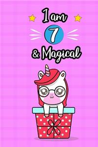 Unicorn Journal I am 7 & Magical
