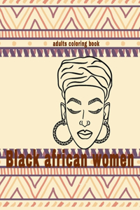 black african women coloring book