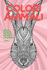 Libri da colorare per adulti per matita e pennarello - Mandala - Colori Animali
