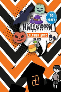 Halloween Coloring Books For Kids 80 Pages