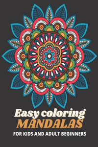 Easy coloring mandalas