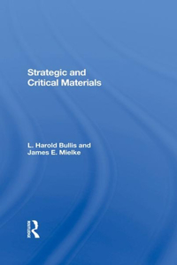 Strategic and Critical Materials