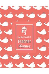 One Year Undated Teacher Planner