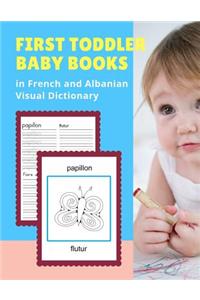 First Toddler Baby Books in French and Albanian Visual Dictionary