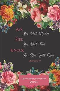 Daily Prayer Journal For Women