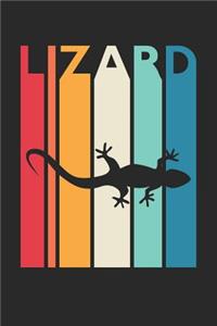 Vintage Lizard Notebook - Gift for Animal Lover - Colorful Lizard Diary - Retro Lizard Journal
