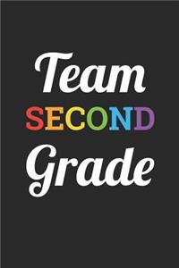 Back to School Notebook 'Team Second Grade' - Back To School Gift for Her and Him - 2nd Grade Writing Journal