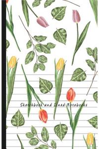 Sketchbook and Lined Notebooks