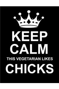 Keep Calm This Vegetarian Likes Chicks