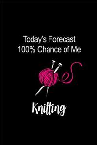 Today's Forecast 100% Chance of Me Knitting