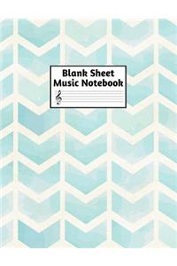 Blank Sheet Music Notebook