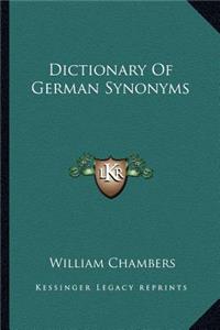 Dictionary Of German Synonyms