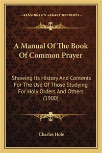 Manual of the Book of Common Prayer