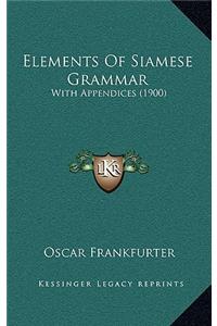 Elements of Siamese Grammar