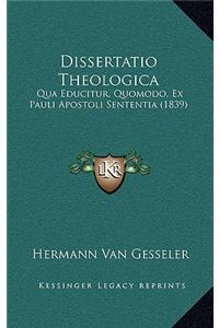 Dissertatio Theologica