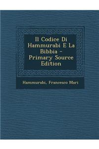 Il Codice Di Hammurabi E La Bibbia