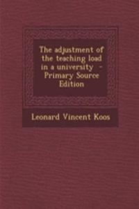 The Adjustment of the Teaching Load in a University