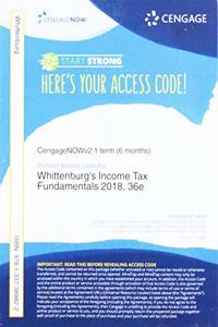 Cnowv2, 1 Term Printed Access Card for Whittenburg/Gill's Income Tax Fundamentals 2018, 36th