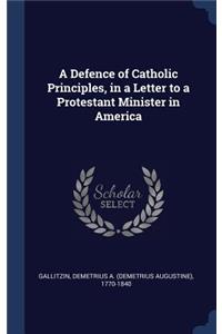 Defence of Catholic Principles, in a Letter to a Protestant Minister in America
