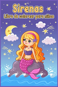 Libro para colorear de sirenas para niños