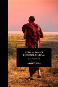 African Sunset Personal Journal