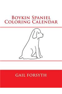 Boykin Spaniel Coloring Calendar