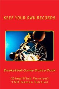 Basketball Game Stats Book