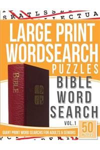 Large Print Wordsearch Puzzles Bible Word Search