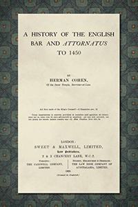 History of the English Bar and Attornatus to 1450 [1929]