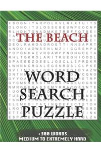 THE BEACH WORD SEARCH PUZZLE +300 WORDS Medium To Extremetrly Hard