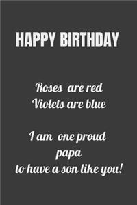 Birthday gift to son