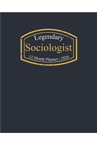 Legendary Sociologist, 12 Month Planner 2020