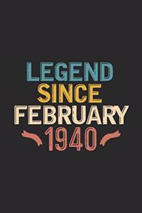 Legend Since February 1940