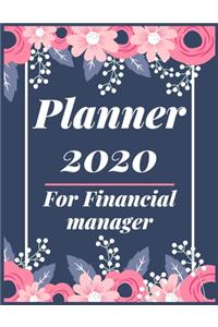 Planner 2020 for financial manager: Jan 1, 2020 to Dec 31, 2020: Weekly & Monthly Planner + Calendar Views (2020 Pretty Simple Planners)