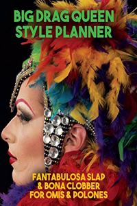 Drag Queen Big Style Planner. Blank Makeup and Fashion templates with brain-dump, storyboard and music playlist pages. Develop your alter egos with story boards and get really into the new you