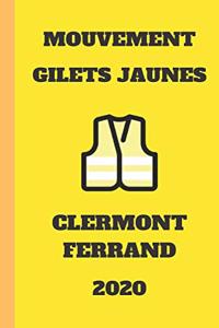 carnet ligné gilet jaunes Clermont Ferrand 2020 mouvement du peuple un carnet de note gilets jaunes mémento, livret, agenda, répertoire, cahier, calepin