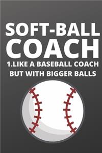 Soft-Ball Coach 1.Like A Baseball Coach But With Bigger Balls