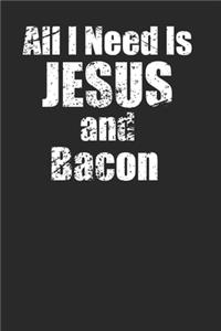 Jesus and Bacon Lover Notebook 120 Page Journal