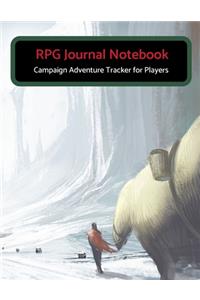 RPG Journal Notebook - Campaign Adventure Tracker for Players