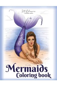 Mermaids Coloring Book: Stress relieving adult coloring book with beautiful mermaids and fantasy scenes for relaxation