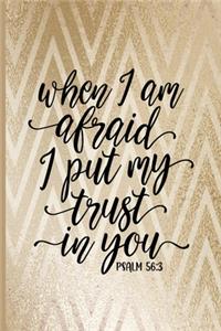 When I am Afraid I Put My Trust in You Psalm 56