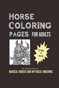 Horse Coloring Pages For Adults