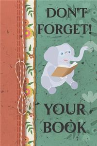 Don't Forget! Your Book