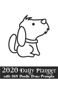 2020 Daily Planner with 365 Doodle Draw Prompts